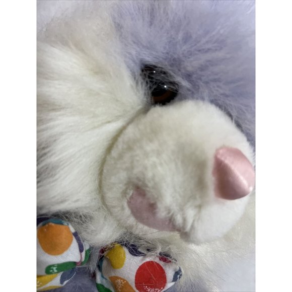 Goffa Purple Rabbit Plush Jellybean Bowtie with Tag 16 in - Picture 13 of 16